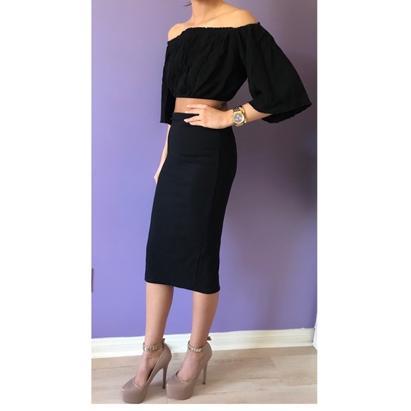 Black pencil skirt - Picture 3 of 4